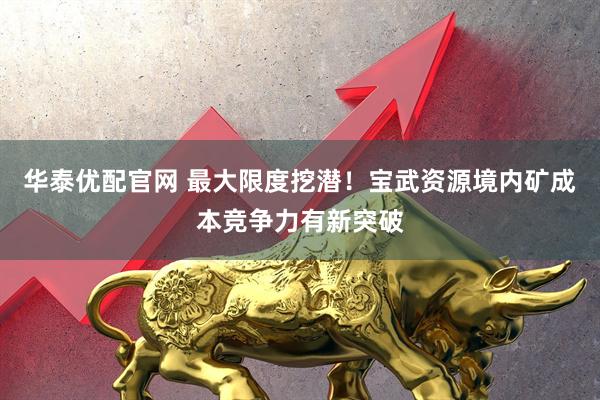 华泰优配官网 最大限度挖潜！宝武资源境内矿成本竞争力有新突破